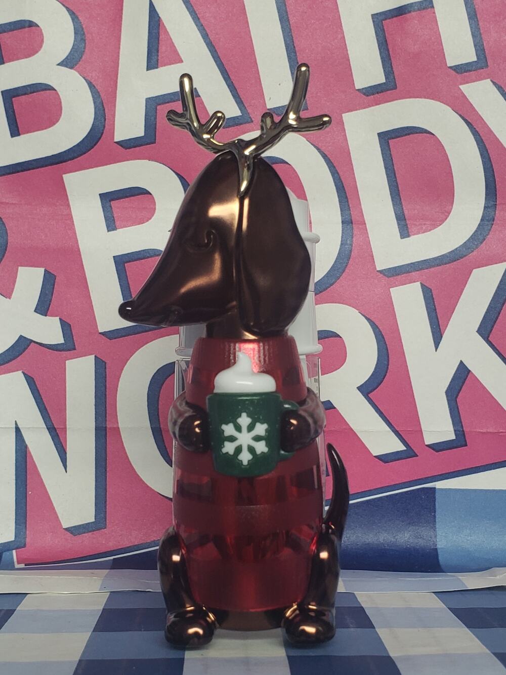 BBW Christmas Reindeer Dachshund Dog Sippin on Coco / Coffee Wallflower Plug In